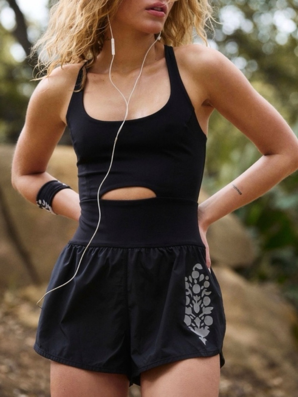 NWT Free People Righteous Reflective Logo Runsie size XS